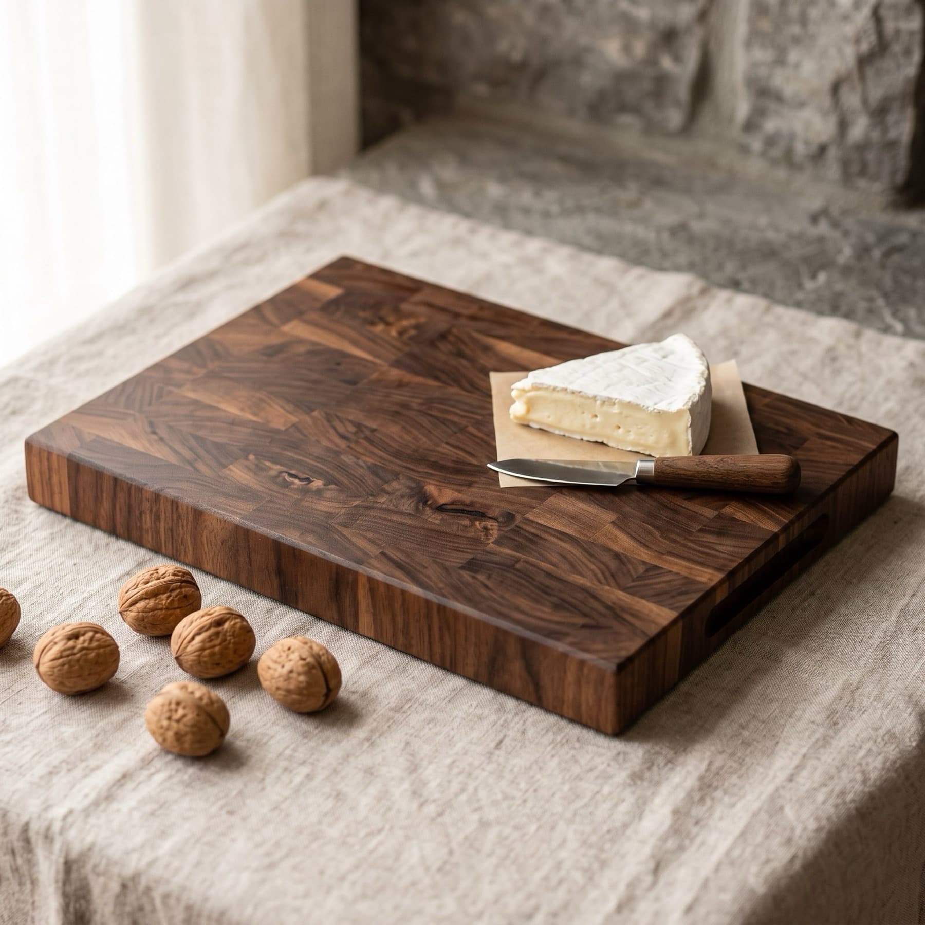 End-Grain Walnut Cutting Board